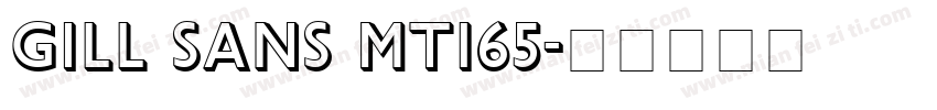 Gill Sans MT165字体转换